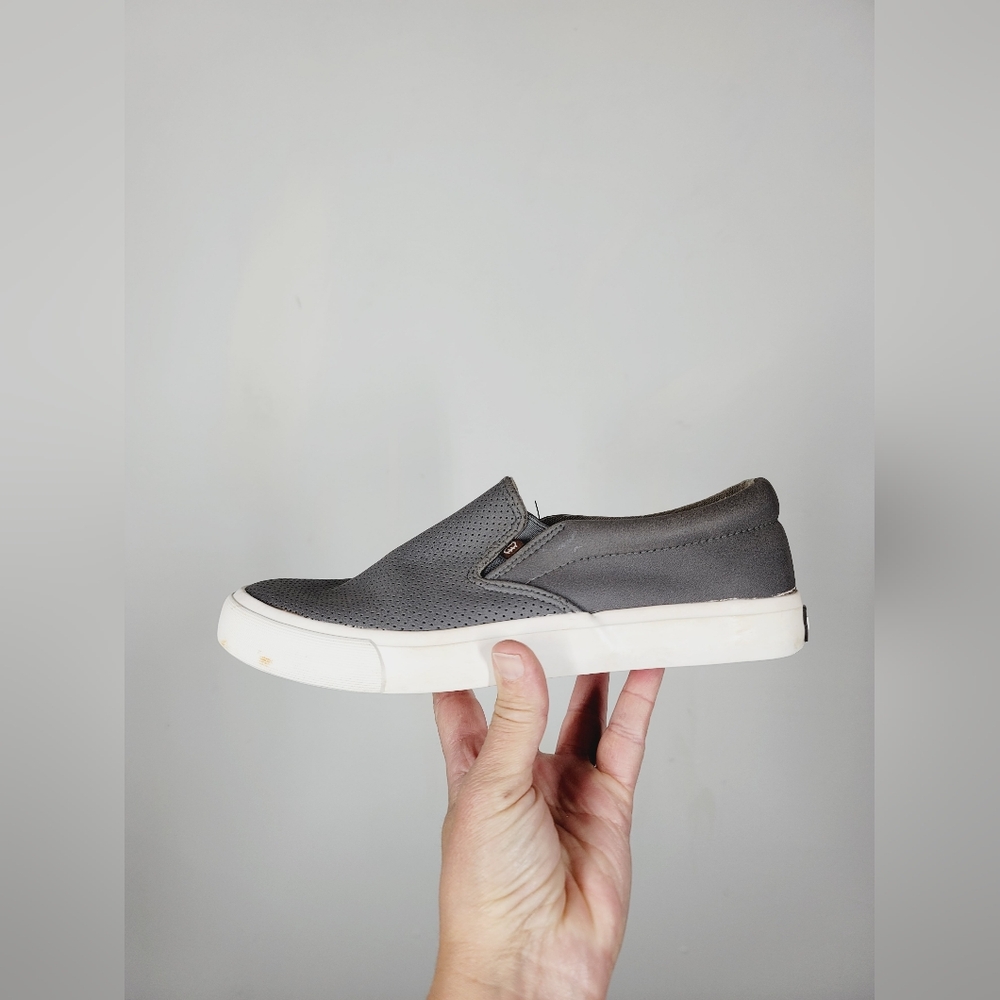 Lamo Charcoal Slip-On Loafers, Size 8